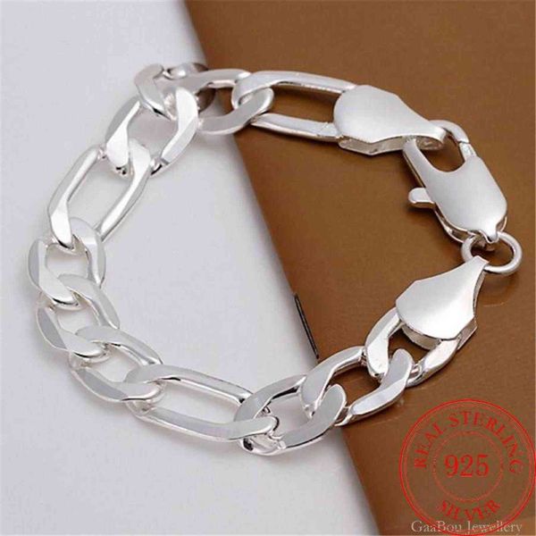 925 silver trinket 12mm bracelet men's cuba link chain fashion party jewelry gift, Golden;silver
925 silver trinket 12mm bracelet men's cuba link chain fashion party jewelry gift, Golden;silver