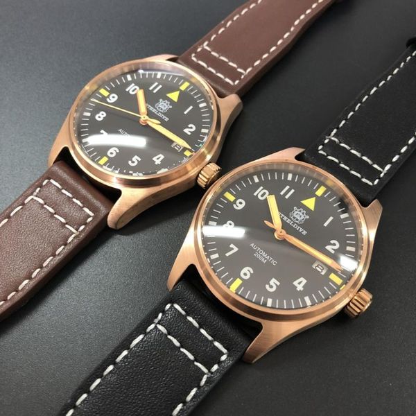 wristwatches men's diver wrist watches black dial cusn8 bronze case nh35 automatic movement 200m water resistance 's relogio, Slivery;brown
wristwatches men's diver wrist watches black dial cusn8 bronze case nh35 automatic movement 200m water resistance 's relogio, Slivery;brown