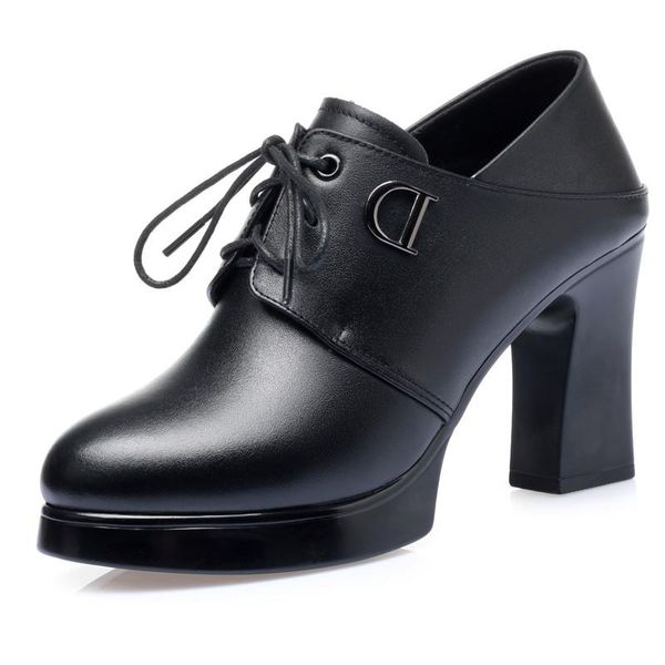 dress shoes toacek high heel women genuine leather 2021 spring fashion thick women's shoestwo wear lace-up pump, Black
dress shoes toacek high heel women genuine leather 2021 spring fashion thick women's shoestwo wear lace-up pump, Black