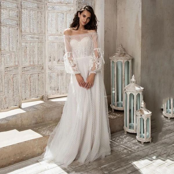 other wedding dresses herburnl off the shoulder a-line long sleeves dot net lace applique ivory zipper back bridal gowns dress for wome, White
other wedding dresses herburnl off the shoulder a-line long sleeves dot net lace applique ivory zipper back bridal gowns dress for wome, White