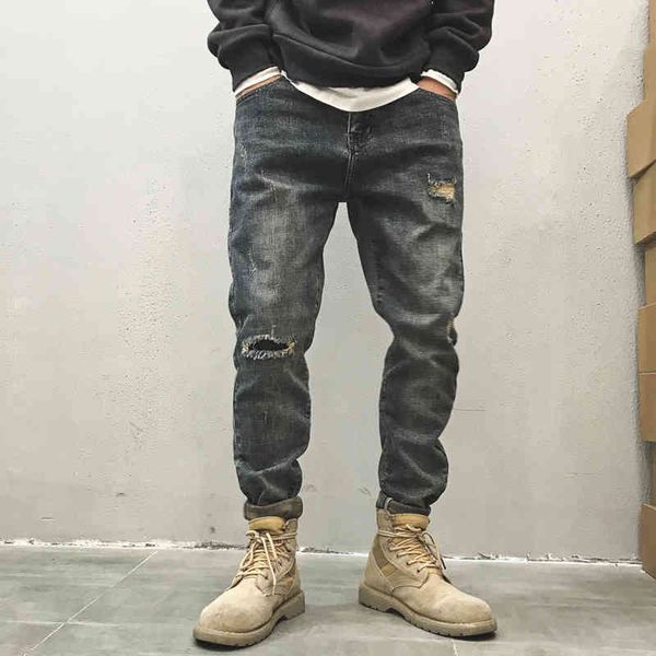 men's jeans 28-34 american casual fashion street with a small break ripped nine minute pants rkix, Blue
men's jeans 28-34 american casual fashion street with a small break ripped nine minute pants rkix, Blue
