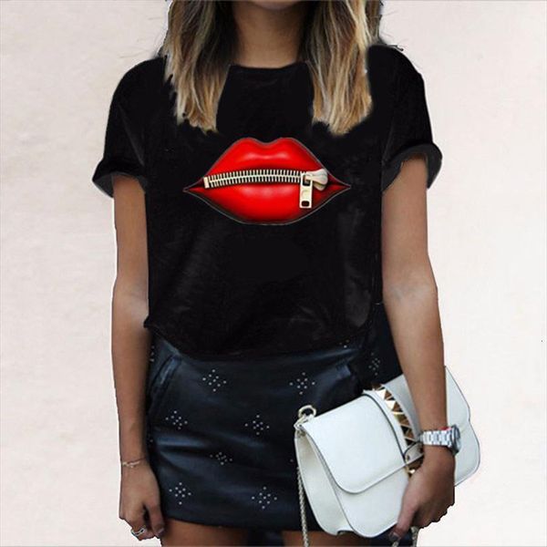 Zipper Lips Print And Women Mens T Shirt Summer Harajuku Fashion Graphic Female Kawaii Casual Tee Woman Clothing, White;black
Zipper Lips Print And Women Mens T Shirt Summer Harajuku Fashion Graphic Female Kawaii Casual Tee Woman Clothing, White;black