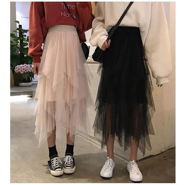 skirts 2021 spring summer women skirt vintage casual fashion layer ruffles pleated tulle slim fit mesh hight waist long bb105, Black
skirts 2021 spring summer women skirt vintage casual fashion layer ruffles pleated tulle slim fit mesh hight waist long bb105, Black
