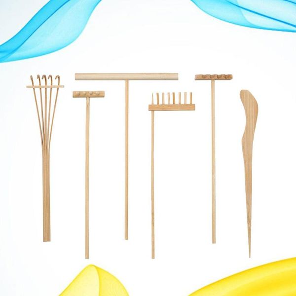 decorative objects & figurines 1 set/6 pcs bamboo rake gardening bonsai potted tool mini tea set sand push drawing pen deskornament acce
decorative objects & figurines 1 set/6 pcs bamboo rake gardening bonsai potted tool mini tea set sand push drawing pen deskornament acce