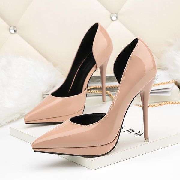 dress shoes women 12cm fetish high heels wedding pumps lady pointed toe leather bridal scarpins platform nightclub stripper, Black
dress shoes women 12cm fetish high heels wedding pumps lady pointed toe leather bridal scarpins platform nightclub stripper, Black