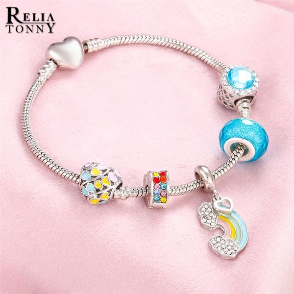 charm bracelets colorful rainbow women bangles shiny beads starfish flower pendant snake chain original bracelet female gifts jewelry, Golden;silver
charm bracelets colorful rainbow women bangles shiny beads starfish flower pendant snake chain original bracelet female gifts jewelry, Golden;silver
