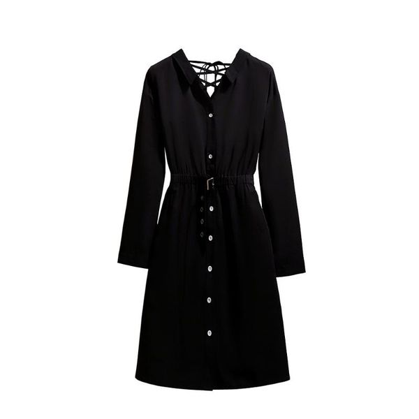 casual dresses women's shirt spring and autumn black v neck long sleeve lace-up waist button plus size for women 4xl 5xl 6xl, Black;gray
casual dresses women's shirt spring and autumn black v neck long sleeve lace-up waist button plus size for women 4xl 5xl 6xl, Black;gray
