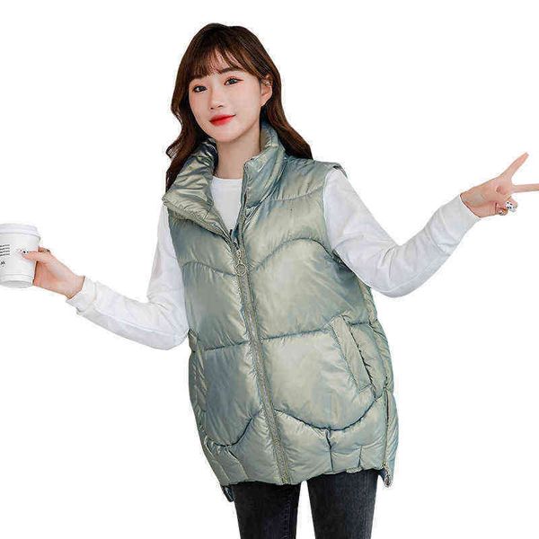 cotton vest women's 2021 autumn and winter large fashion zipper loose korean clip 218, Black;white
cotton vest women's 2021 autumn and winter large fashion zipper loose korean clip 218, Black;white