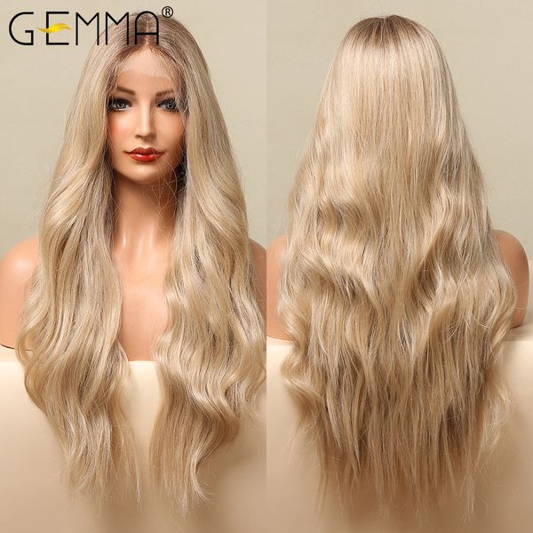 long wavy lace synthetic wigs ombre brown blonde lace front wigs for women natural middle part cosplay daily lolita hair, Black
long wavy lace synthetic wigs ombre brown blonde lace front wigs for women natural middle part cosplay daily lolita hair, Black