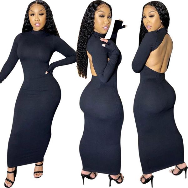 casual dresses women backless long dress elegant sleeve bandage stretch ladies party club bodycon clothes streetwear, Black;gray
casual dresses women backless long dress elegant sleeve bandage stretch ladies party club bodycon clothes streetwear, Black;gray