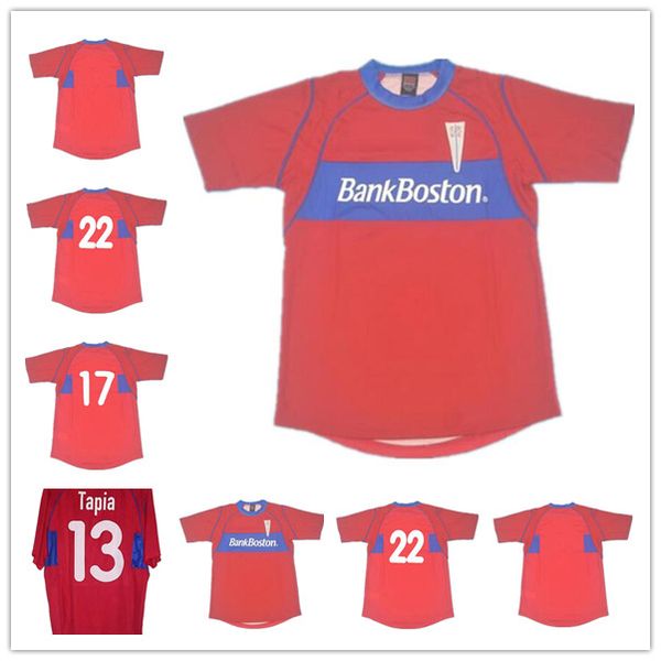 2002 old universidad catolica retro soccer jersey 02 away red vintage football shirts classic uniform #13 tapia chile camiseta custom, Black;yellow
2002 old universidad catolica retro soccer jersey 02 away red vintage football shirts classic uniform #13 tapia chile camiseta custom, Black;yellow