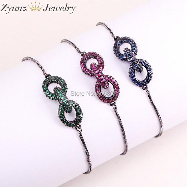 charm bracelets 5pcs zyz325-9661 mix color cz pave on black micro chain shaped connector bracelets, cubic zirconia oval link1, Golden;silver
charm bracelets 5pcs zyz325-9661 mix color cz pave on black micro chain shaped connector bracelets, cubic zirconia oval link1, Golden;silver