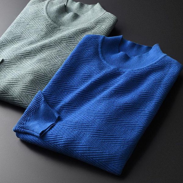 men's jackets autumn and winter wool blended fabric fashion half turtleneck sweater slim fit with pullover, Black;brown
men's jackets autumn and winter wool blended fabric fashion half turtleneck sweater slim fit with pullover, Black;brown