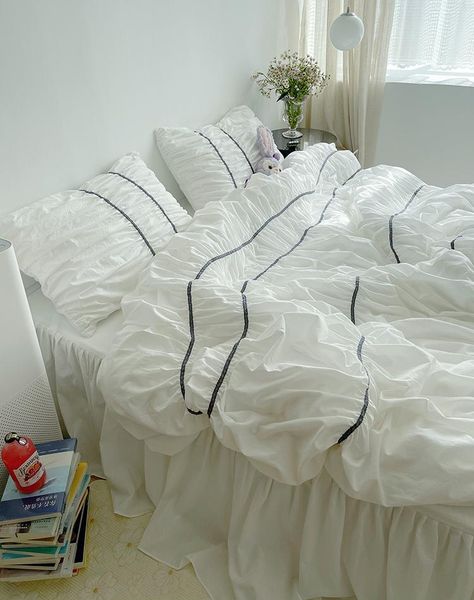 bedding sets korean princess style set washed cotton bubble pleated quilt cover luxury nude soft bed skirt twin full king 4 pcs
bedding sets korean princess style set washed cotton bubble pleated quilt cover luxury nude soft bed skirt twin full king 4 pcs