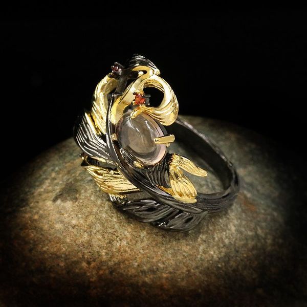 cluster rings 2021 retro oval yellow crystal black gold elegant leaves ring for women girls fashion party fine jewelry accessories, Golden;silver
cluster rings 2021 retro oval yellow crystal black gold elegant leaves ring for women girls fashion party fine jewelry accessories, Golden;silver