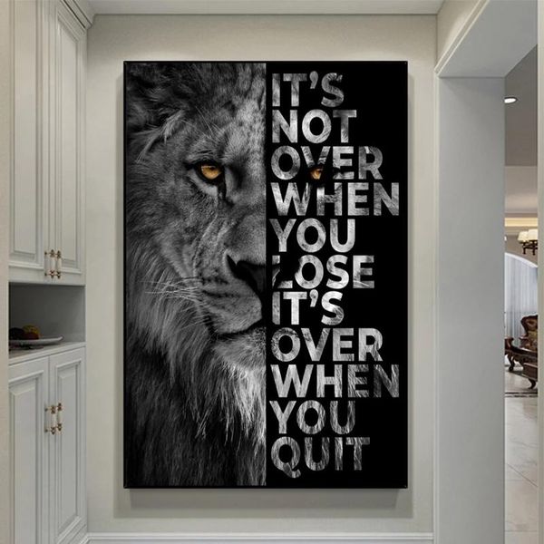 paintings wild lion letter motivational quote art posters and prints canvas painting print wall for living room home decor (no frame)
paintings wild lion letter motivational quote art posters and prints canvas painting print wall for living room home decor (no frame)