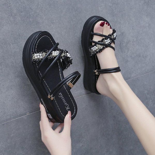 sandals women summer fashion women's 2021 solid color round head comfortable open toe casual shoes platform, Black
sandals women summer fashion women's 2021 solid color round head comfortable open toe casual shoes platform, Black
