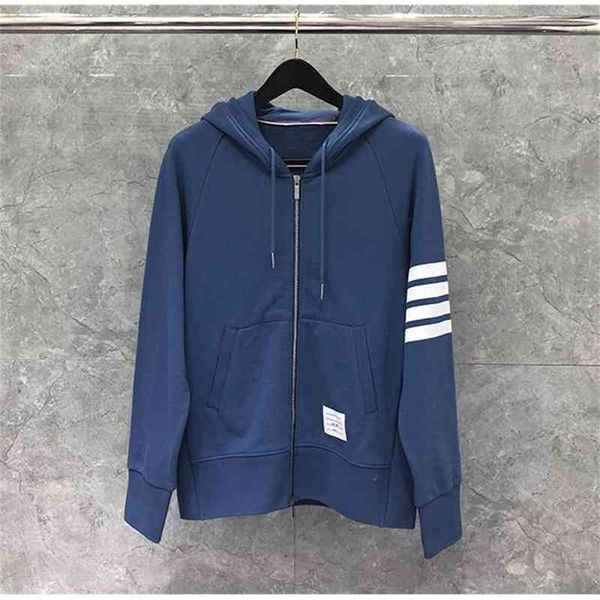 t shirt fashion tb thom brand hooded clothing loose cotton jacket men women striped sweatshirts hoodies blue casual sportswear coat, White;black
t shirt fashion tb thom brand hooded clothing loose cotton jacket men women striped sweatshirts hoodies blue casual sportswear coat, White;black