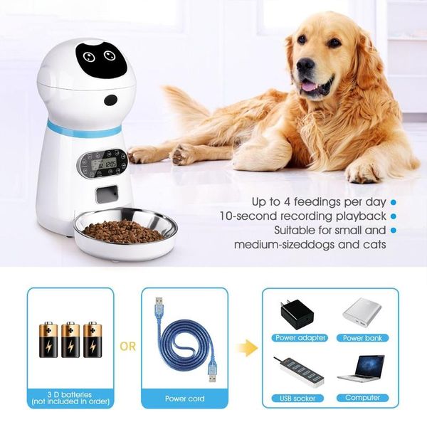 cat bowls & feeders timed food dispenser with portion control up to 4 meals per day dual power stainless steel bow infrared sensorl
cat bowls & feeders timed food dispenser with portion control up to 4 meals per day dual power stainless steel bow infrared sensorl