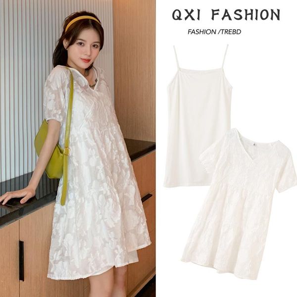 maternity dresses 252# clothes summer chiffon short sleeve easy matching loose stylish dress for pregnant women mom, White
maternity dresses 252# clothes summer chiffon short sleeve easy matching loose stylish dress for pregnant women mom, White