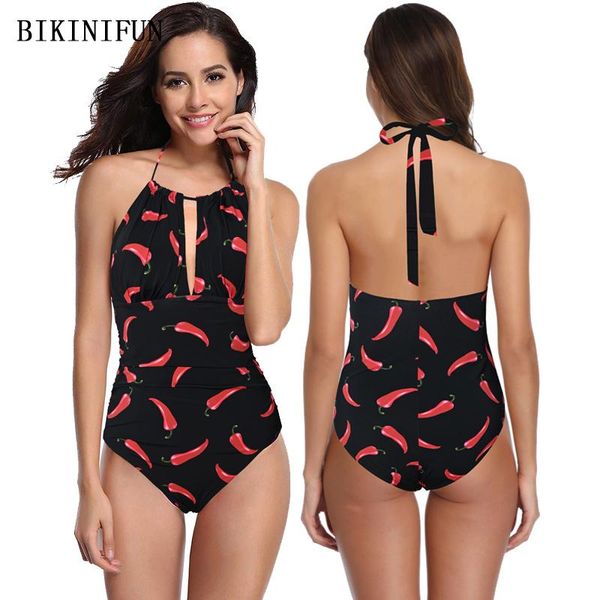 red pepper monokini women deep v swimsuit plus size swimwear s-2xl girl backless halter beachwear one piece suit one-piece suits
red pepper monokini women deep v swimsuit plus size swimwear s-2xl girl backless halter beachwear one piece suit one-piece suits
