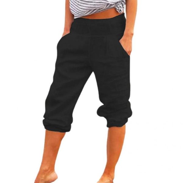 women's pants & capris stylish 3/4 trousers pockets skin-friendly clothes solid color capri, Black;white
women's pants & capris stylish 3/4 trousers pockets skin-friendly clothes solid color capri, Black;white