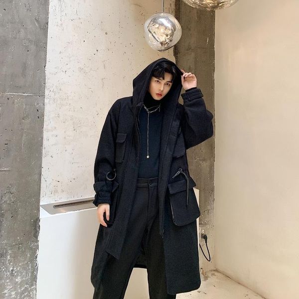 men's trench coats men vintage fashion loose thick woolen overcoat long jacket male streetwear hooded coat windbreaker outerwear, Tan;black
men's trench coats men vintage fashion loose thick woolen overcoat long jacket male streetwear hooded coat windbreaker outerwear, Tan;black