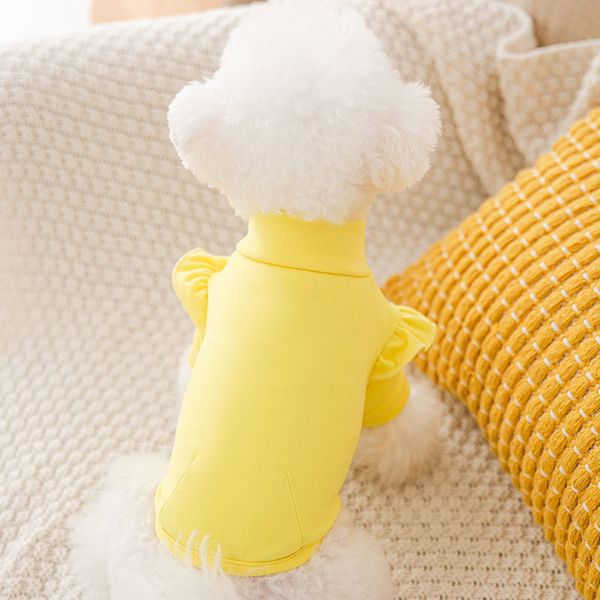 four seasons lace small flying sleev spring and autumn dog bottoming shirt small medium-sized cat two legged cloth pet
four seasons lace small flying sleev spring and autumn dog bottoming shirt small medium-sized cat two legged cloth pet