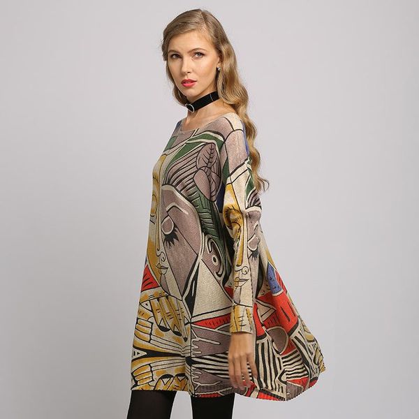 women's sweaters lugentolo plus size sweater women knitted pullovers o-neck fall fashion print batwing sleeve loose casual womens, White;black
women's sweaters lugentolo plus size sweater women knitted pullovers o-neck fall fashion print batwing sleeve loose casual womens, White;black