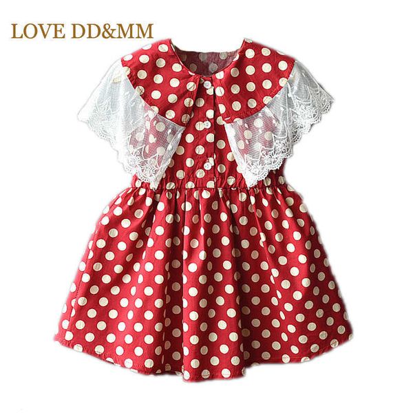 love dd&mm girls dresses summer children's clothing girls fashion dot lace ruffled large lapel waist dress 210715, Red;yellow
love dd&mm girls dresses summer children's clothing girls fashion dot lace ruffled large lapel waist dress 210715, Red;yellow