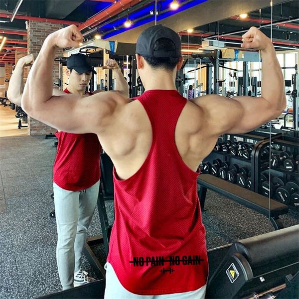 new summer running vest men mesh gym clothing bodybuilding tank training sleeveless shirt fitness men' stringer tank210421, White;black
new summer running vest men mesh gym clothing bodybuilding tank training sleeveless shirt fitness men' stringer tank210421, White;black