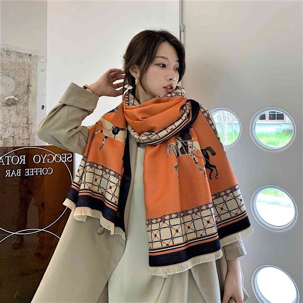 autumn and winter new double-sided thickened scarf net red live grid frame horse printed warm shawl bib, Blue;gray
autumn and winter new double-sided thickened scarf net red live grid frame horse printed warm shawl bib, Blue;gray