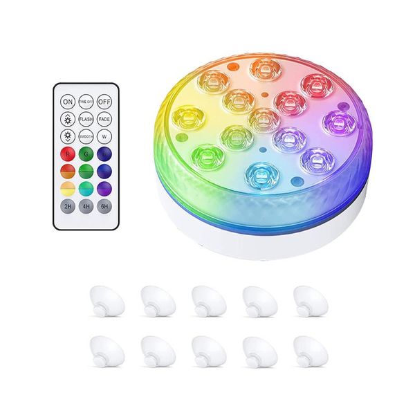 night lights 16 colors submersible 13 led light with suction cup for outdoor pond fountain vase garden swimming pool underwater lamp
night lights 16 colors submersible 13 led light with suction cup for outdoor pond fountain vase garden swimming pool underwater lamp