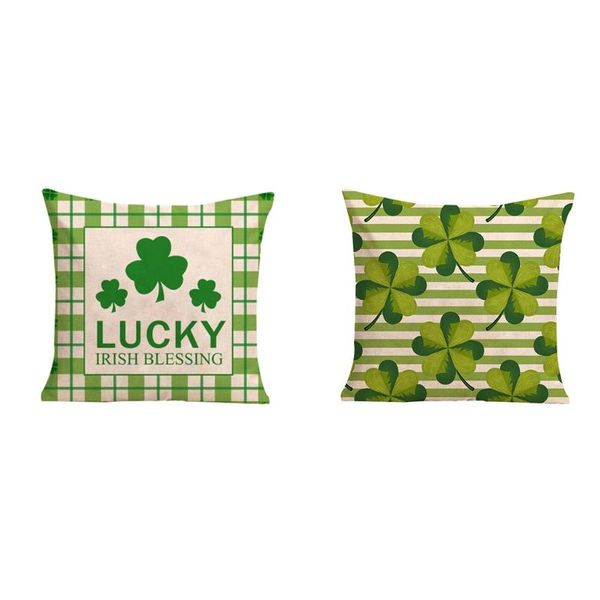 pillow case mxlb patrick's day cover 18x18 inch clover plaid throw pillowcase cushion home decorations
pillow case mxlb patrick's day cover 18x18 inch clover plaid throw pillowcase cushion home decorations