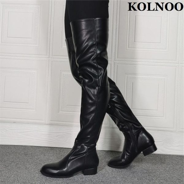boots kolnoo real pos women block heel over knee evening xmas party prom thigh-high black fashion winter shoes
boots kolnoo real pos women block heel over knee evening xmas party prom thigh-high black fashion winter shoes