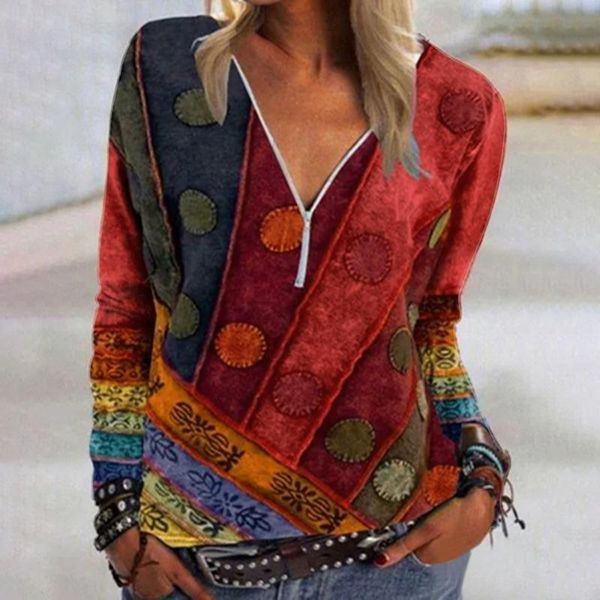 women's blouses & shirts 5xl retro printed side button irregular shirt 2021 spring v neck patchwork autumn long sleeve women pullover, White
women's blouses & shirts 5xl retro printed side button irregular shirt 2021 spring v neck patchwork autumn long sleeve women pullover, White