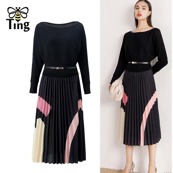 casual dresses tingfly designer knitting pleated dress women vintage elegant midi long office work plus size streetwea, Black;gray
casual dresses tingfly designer knitting pleated dress women vintage elegant midi long office work plus size streetwea, Black;gray