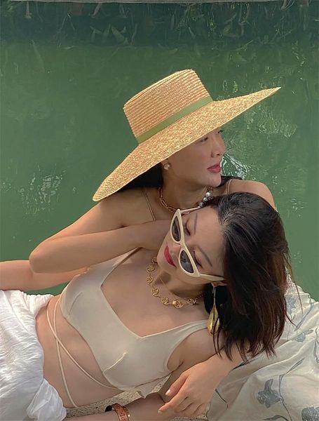 stingy brim hats 202105-shi summer handmade straw 18cm beige ribbon sea holiday need ironing fedoras cap women leisure panama jazz hat, Blue;gray
stingy brim hats 202105-shi summer handmade straw 18cm beige ribbon sea holiday need ironing fedoras cap women leisure panama jazz hat, Blue;gray