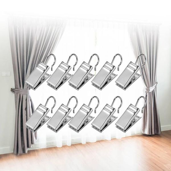 pcs curtain clips hook heavy-duty metal po socks underwear clamps (silver) other home decor
pcs curtain clips hook heavy-duty metal po socks underwear clamps (silver) other home decor