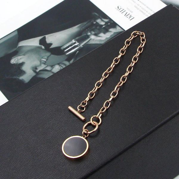 link, chain double side black and white color roman link bracelet for women jewelry hollow circle shell charm k0013
link, chain double side black and white color roman link bracelet for women jewelry hollow circle shell charm k0013