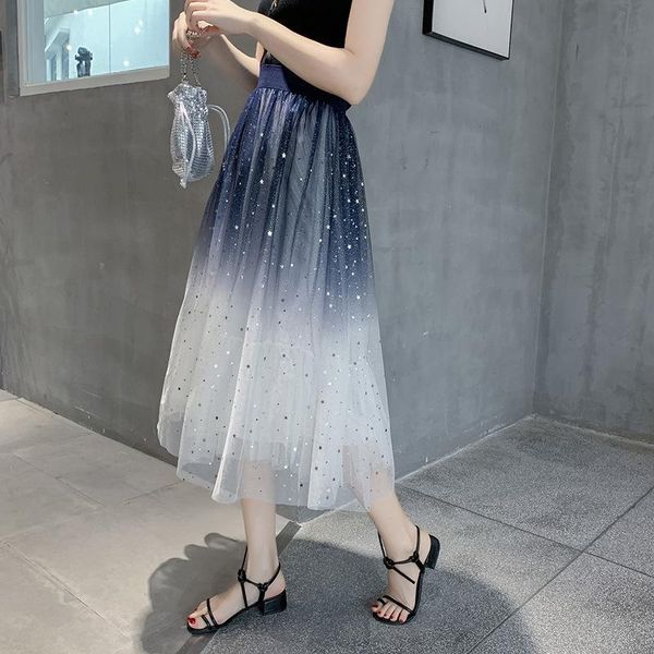 skirts summer women's skirt harajuku fashion sequins silver mesh gradient color puff large size festive pleated mini, Black
skirts summer women's skirt harajuku fashion sequins silver mesh gradient color puff large size festive pleated mini, Black