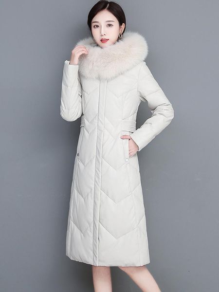 women's leather & faux fur coat, down jacket, middle length, winter 2021 collar hooded jacket, Black
women's leather & faux fur coat, down jacket, middle length, winter 2021 collar hooded jacket, Black