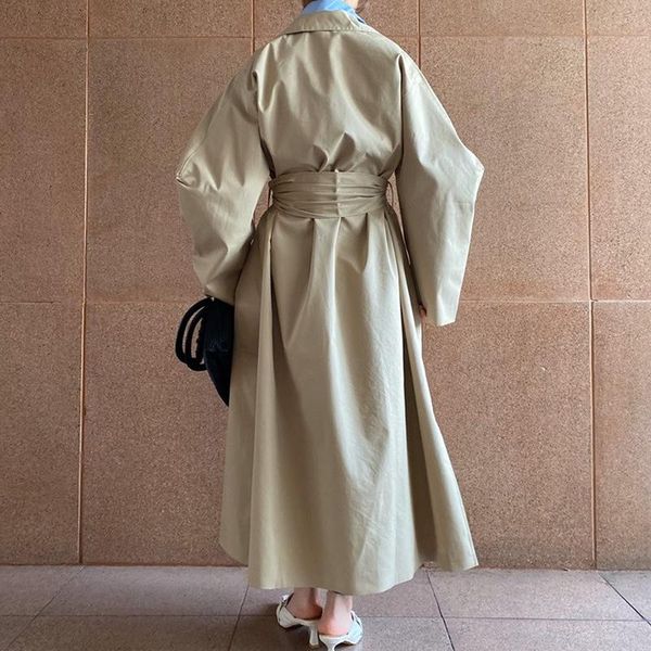 women's trench coats women coat korean style loose oversized long single-breasted belted lady cloak windbreaker spring fall casual oute, Tan;black
women's trench coats women coat korean style loose oversized long single-breasted belted lady cloak windbreaker spring fall casual oute, Tan;black