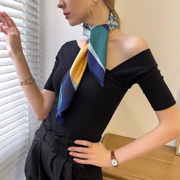women scarf shawls silk fashion handkerchief lady elegant headband square head scarfs drop scarves, Blue;gray
women scarf shawls silk fashion handkerchief lady elegant headband square head scarfs drop scarves, Blue;gray