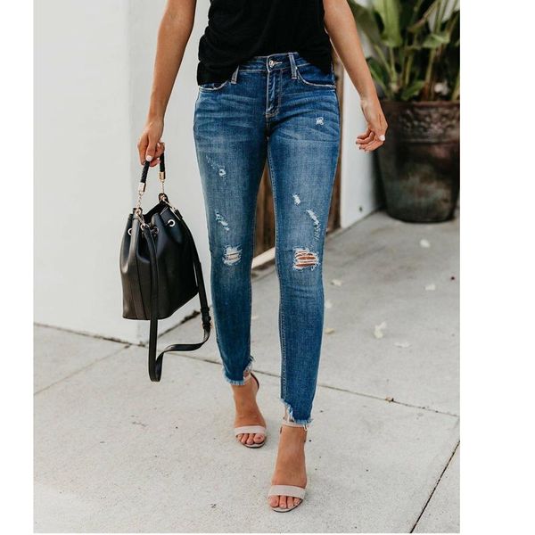women's jeans hirigin est women stretch ripped distressed skinny high waist denim pants shredded trousers, Blue
women's jeans hirigin est women stretch ripped distressed skinny high waist denim pants shredded trousers, Blue