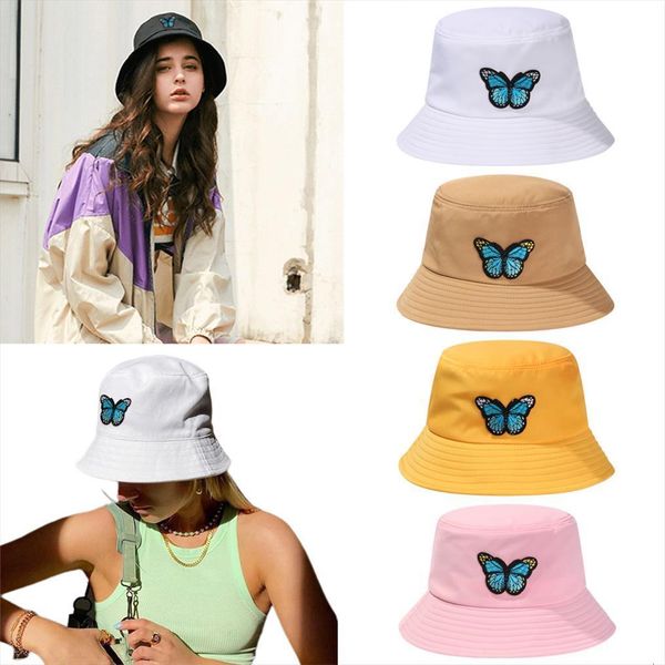 fashion colorful butterfly bucket hat cotton foldable casual fisherman cap women men spring summer outdoor sunscreen, Blue;gray
fashion colorful butterfly bucket hat cotton foldable casual fisherman cap women men spring summer outdoor sunscreen, Blue;gray