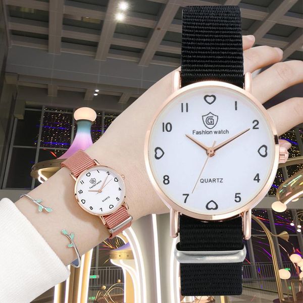 wristwatches 2021 watch women fashion casual nylon strap watches simple ladies' small dial quartz clock dress, Slivery;brown
wristwatches 2021 watch women fashion casual nylon strap watches simple ladies' small dial quartz clock dress, Slivery;brown