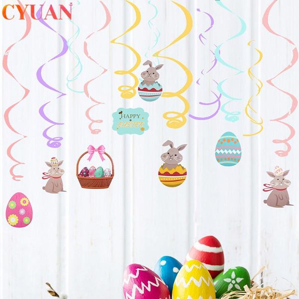 party decoration happy easter decor ceiling hanging swirl garland eggs pendant spiral banner ornaments home decorations
party decoration happy easter decor ceiling hanging swirl garland eggs pendant spiral banner ornaments home decorations
