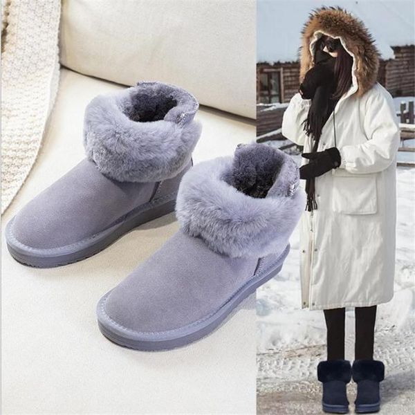 boots snow women's woolen shoes winter wear a foot pedal leather plush thickened wool 2021 fashion cotton, Black
boots snow women's woolen shoes winter wear a foot pedal leather plush thickened wool 2021 fashion cotton, Black