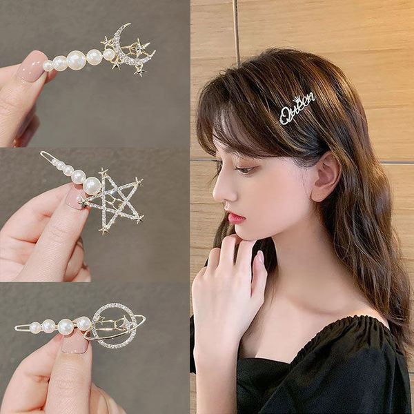 2pic fashion hair pins pearl hairpin personality creative private custom english name pearls side clip mix and match aaa57, Black;brown
2pic fashion hair pins pearl hairpin personality creative private custom english name pearls side clip mix and match aaa57, Black;brown